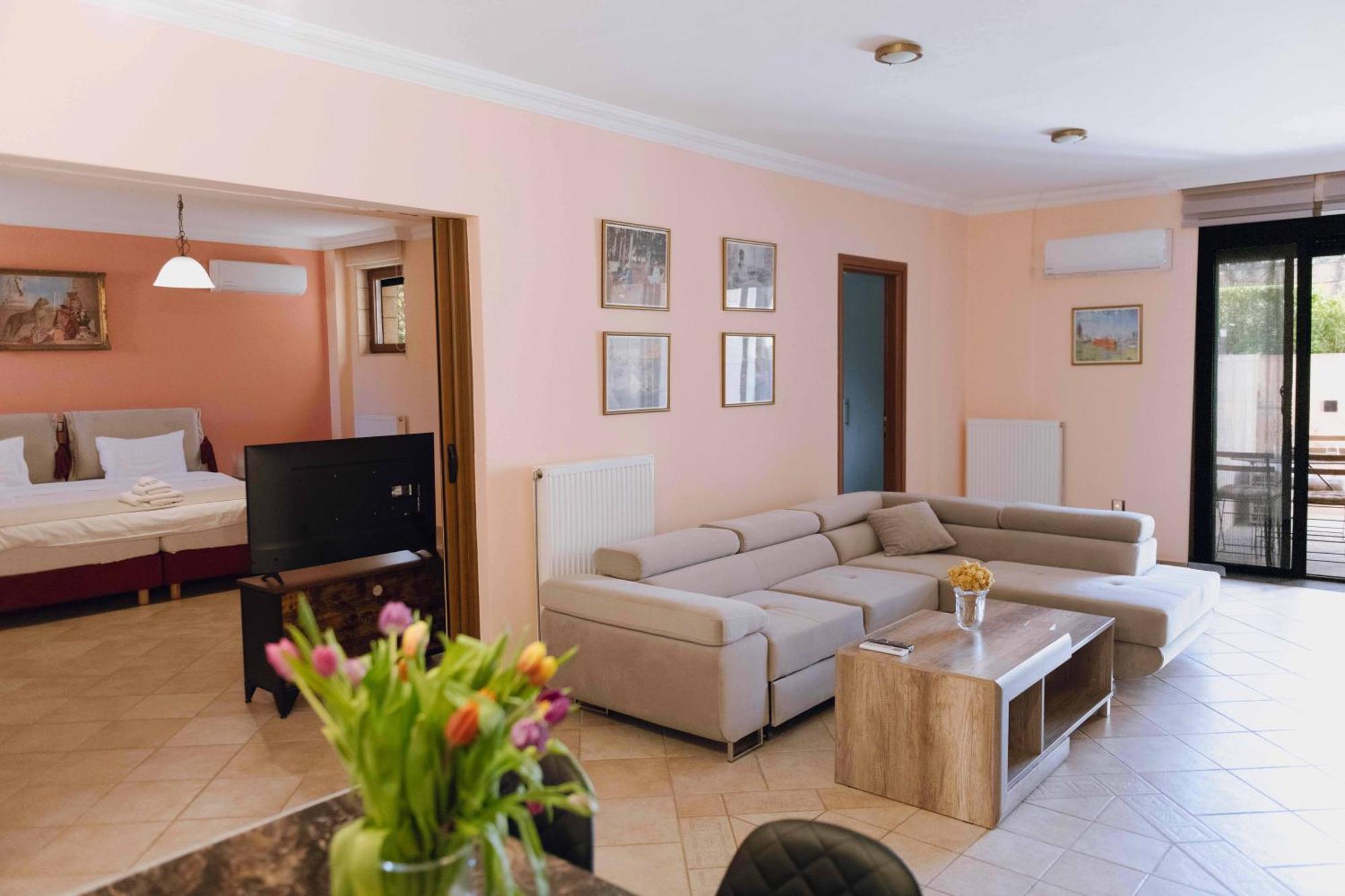 Seaside "Stone & Light Villa Ii" Close To Aegina City Khloi Экстерьер фото